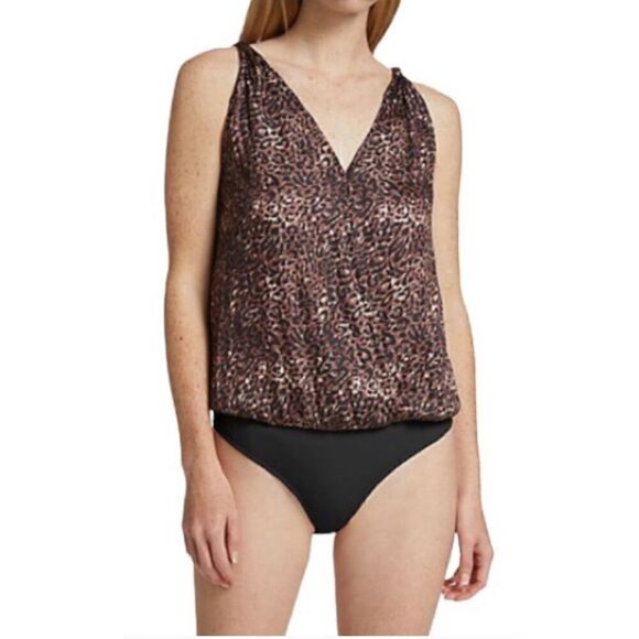 Paige Nadynne Animal-Print Bodysuit NWT Size X-Large - Picture 1 of 7